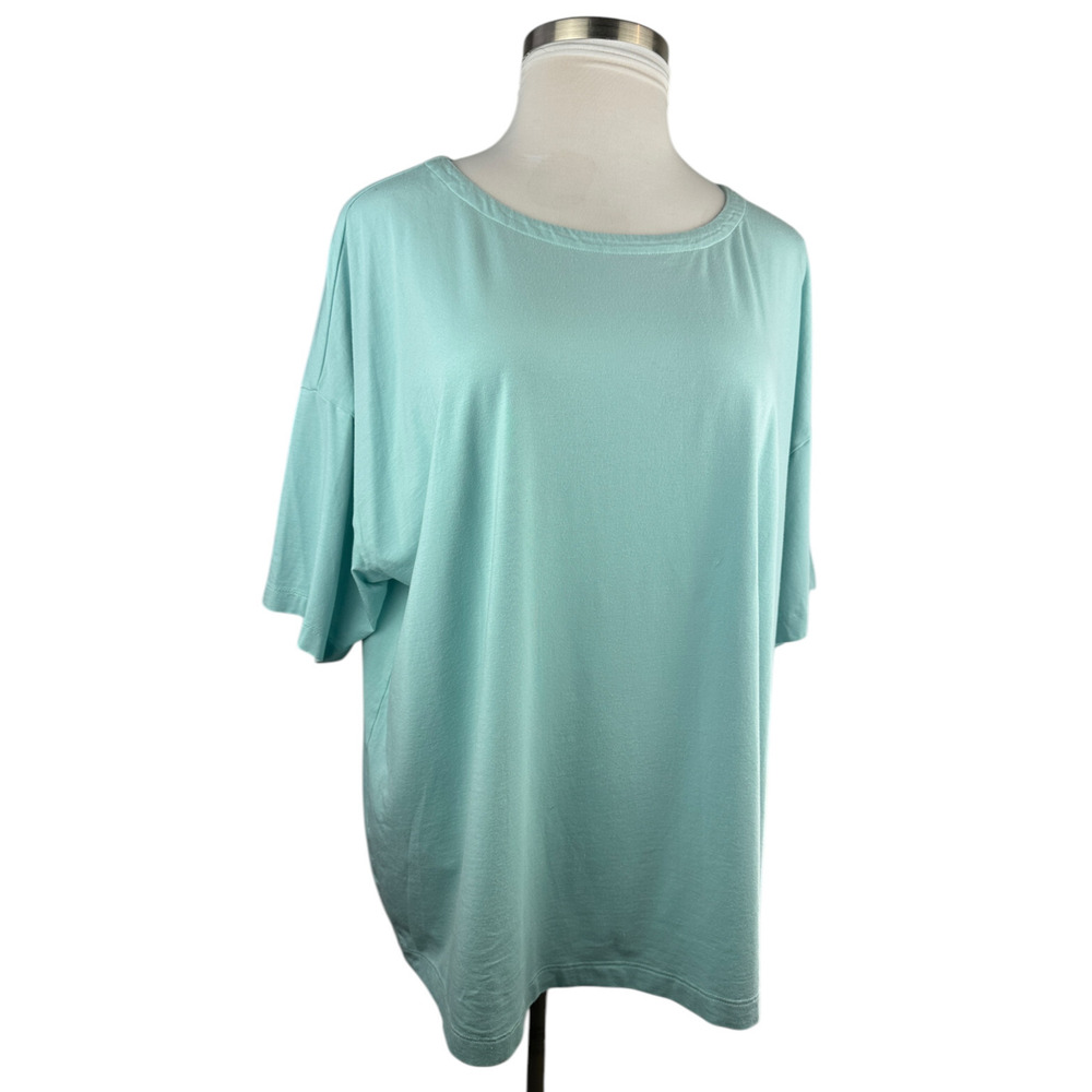 ✨2/$20 J. Jill Luxe Supima Elbow Sleeve Tee Short Sleeve Top Womens Plus Size 4X - Picture 4 of 12